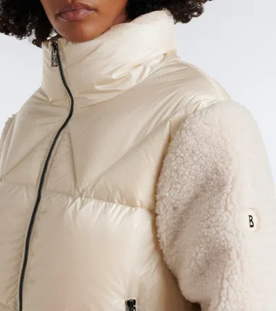 Bogner Queeny Terry-trimmed Down Jacket In White