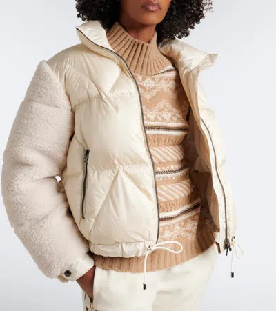 Bogner Queeny Terry-trimmed Down Jacket In White