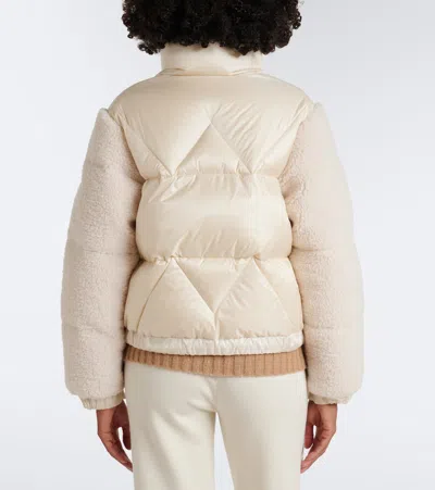 Bogner Queeny Terry-trimmed Down Jacket In White