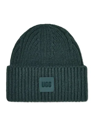 Ugg Ribbed Hat In Green
