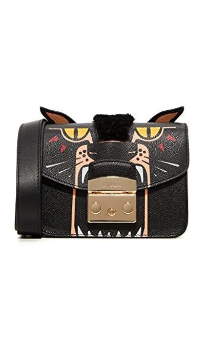 Furla Metropolis Jungle Mini Cross Body Bag In Nero | ModeSens