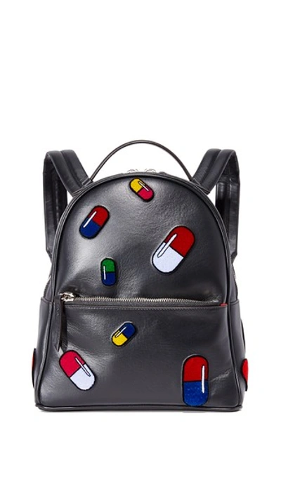 Les Petits Joueurs Mini Mick Pills Backpack In Black