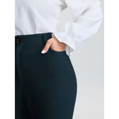 Bloomchic Supersoft Stretchy Plain Bootcut Pants In Blue