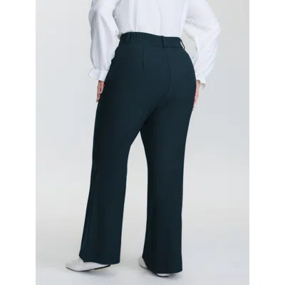 Bloomchic Supersoft Stretchy Plain Bootcut Pants In Blue
