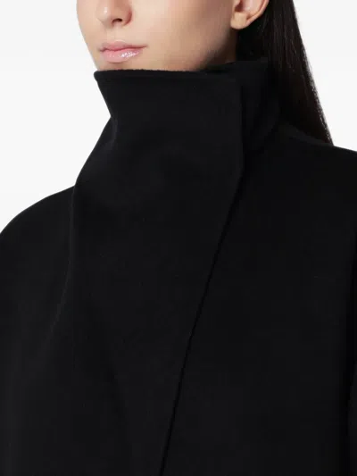 Almada Label Kaity High-neck Coat In Black