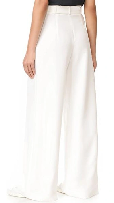 Shop Milly Trapunto Trousers In White