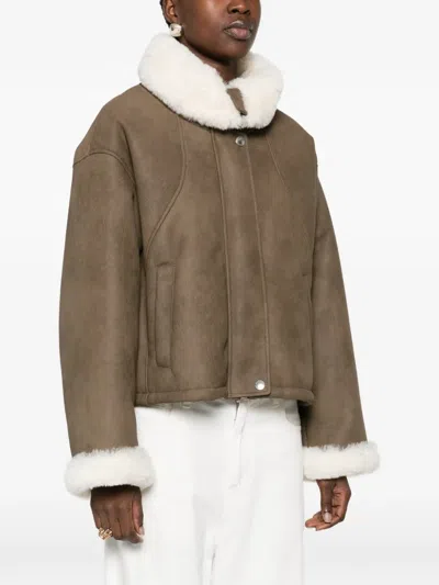 Stand Studio Sevyn Button-up Jacket In Brown