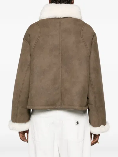 Stand Studio Sevyn Button-up Jacket In Brown