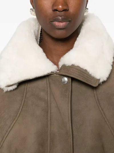 Stand Studio Sevyn Button-up Jacket In Brown