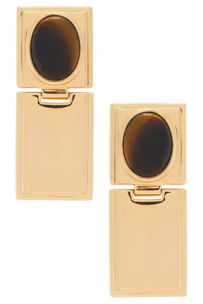 Dehanche Stone Drop Hinge Earrings In Multi