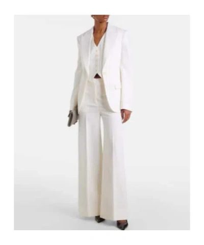 Stella Mccartney Wool-blend Blazer In White
