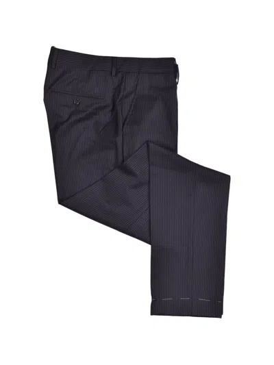 Brunello Cucinelli Pinstripe-pattern Suit In Blue
