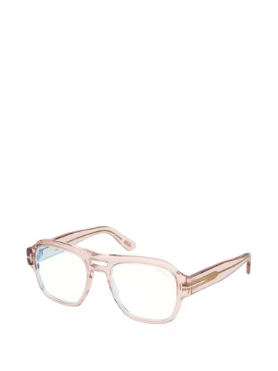 Tom Ford Pilot-frame Glasses In Pink