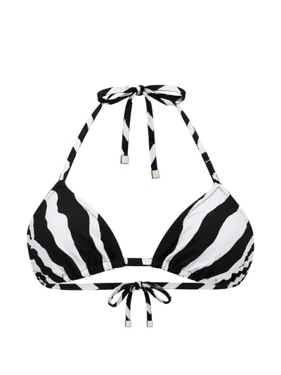 Dsquared2 Zebra-print Bikini Top In Multi