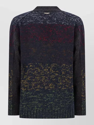 Iceberg Embroidered Wool-blend Fitted Jacket In Multi