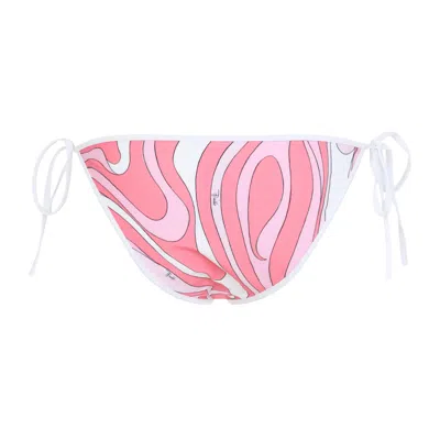 Pucci Printed Tie-side Bikini Bottom In Pink