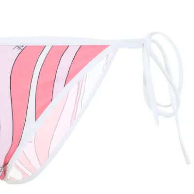 Pucci Printed Tie-side Bikini Bottom In Pink