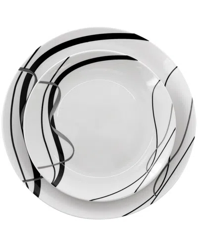 Elama 24pc Dinnerware Set In White