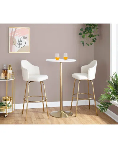 Lumisource Pebble Table In Brown