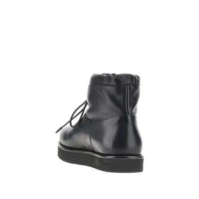 Phoebe Philo Leather Ankle-boots With Drawstring In Black