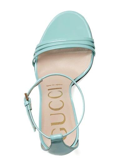 Shop Gucci Patent Leather Sandal