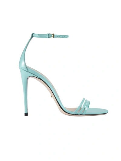 Gucci Turquoise Patent Leather Sandal