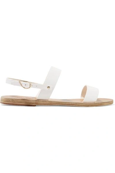 Shop Ancient Greek Sandals Clio Leather Sandals In White
