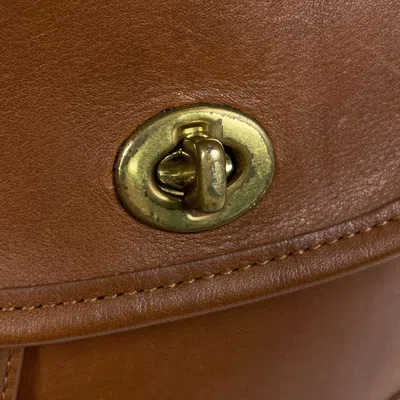 Pre-owned Coach Brown Leather Backpack ()