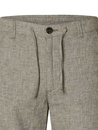 Selected Drawstring Buttoned Shorts In Gray