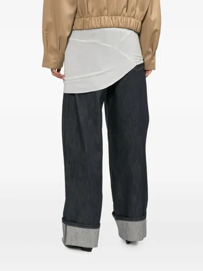Source Unknown Turn-up Cuff Jeans In Black