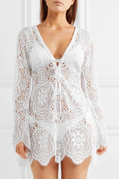 Shop L'agent Aaliya Crocheted Lace Dress