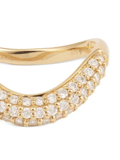 Persée Wave Diamond Ring In Red