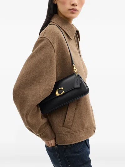 Coach Refined Calf Leather Jet Shoulder Bag In Pattern