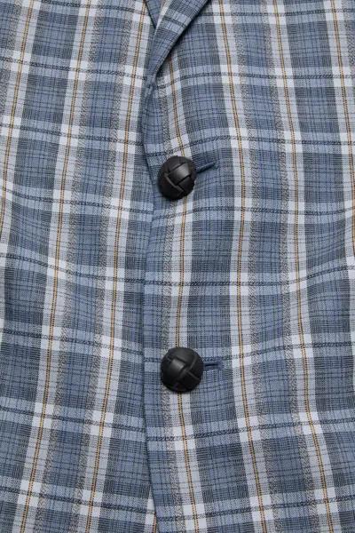 Acne Studios Checked Wool Suit Jacket In Multi