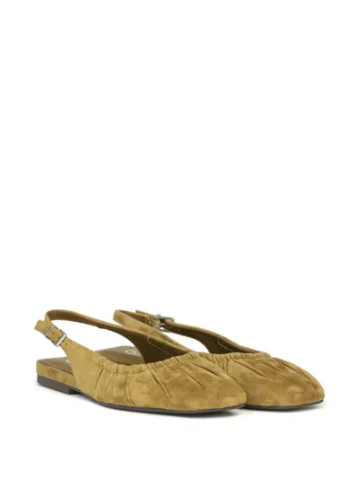 Ash Bibi Ruched Slingback Ballet Flats In Multi