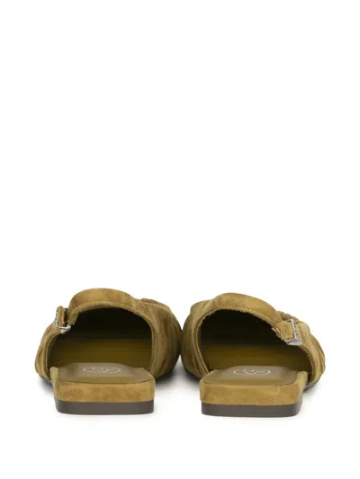 Ash Bibi Ruched Slingback Ballet Flats In Multi