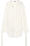 CALVIN KLEIN COLLECTION Laney silk-georgette blouse