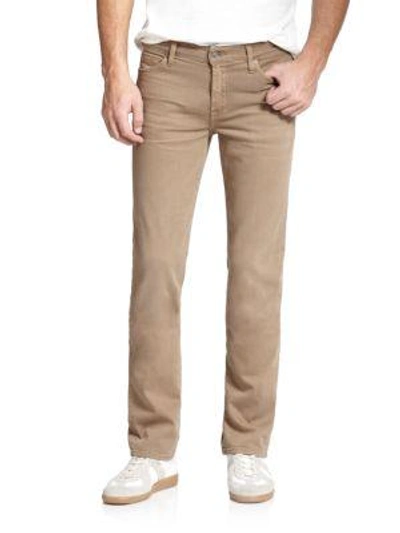 Shop 7 For All Mankind Slimmy Slim Fit Pants In Sand
