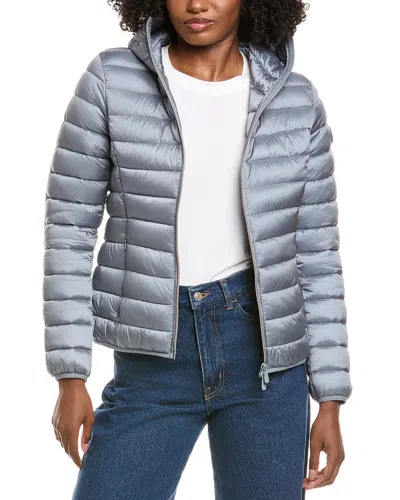 Save The Duck Olly Basic Hooded Basic Jacket In Blue