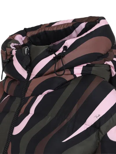 Pucci Iride-print Puffer Coat In Multi