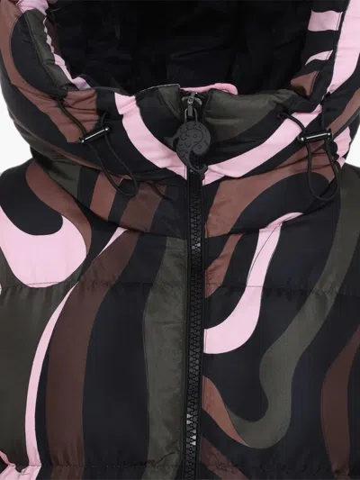 Pucci Iride-print Puffer Coat In Multi