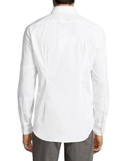 Shop Eleventy Regular-fit Cotton Shirt In White