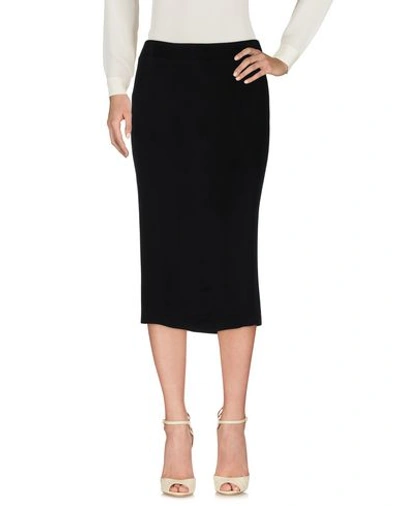 John Galliano 3/4 Length Skirt In Black