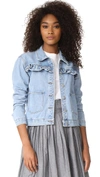 GLAMOROUS GLAMOROUS RUFFLE JEAN JACKET