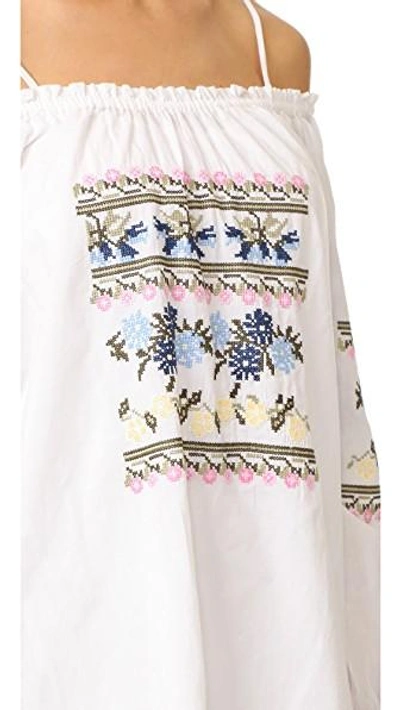 Shop Needle & Thread Cross Stitch Dress In White
