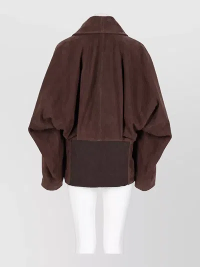 Co Oversized Leather At In Brown