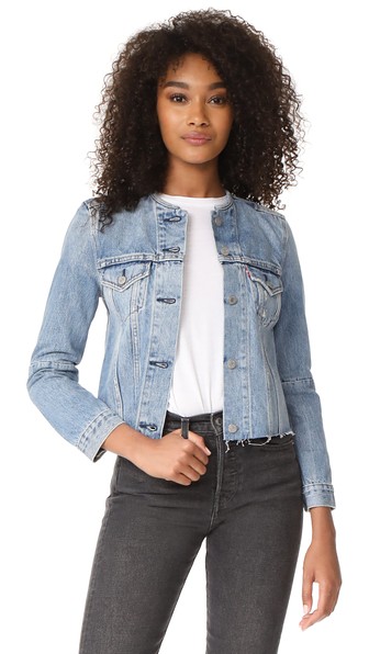 levi's altered zip trucker jacket