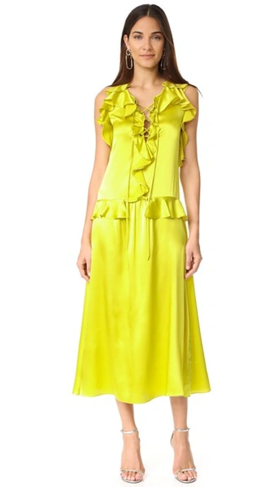 Marissa Webb Saige Dress In Citron