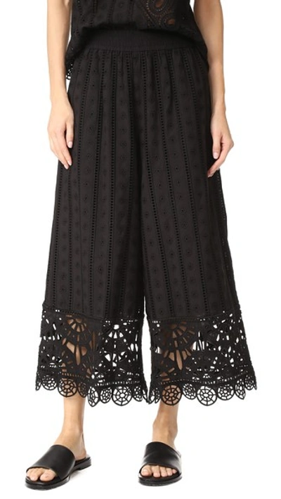 Shop Opening Ceremony Anglaise Wide Leg Pants In Black