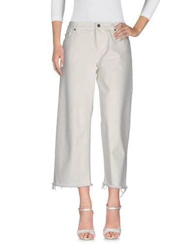 Simon Miller Denim Trousers In White